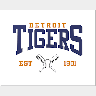 Retro Detroit Baseball Posters and Art